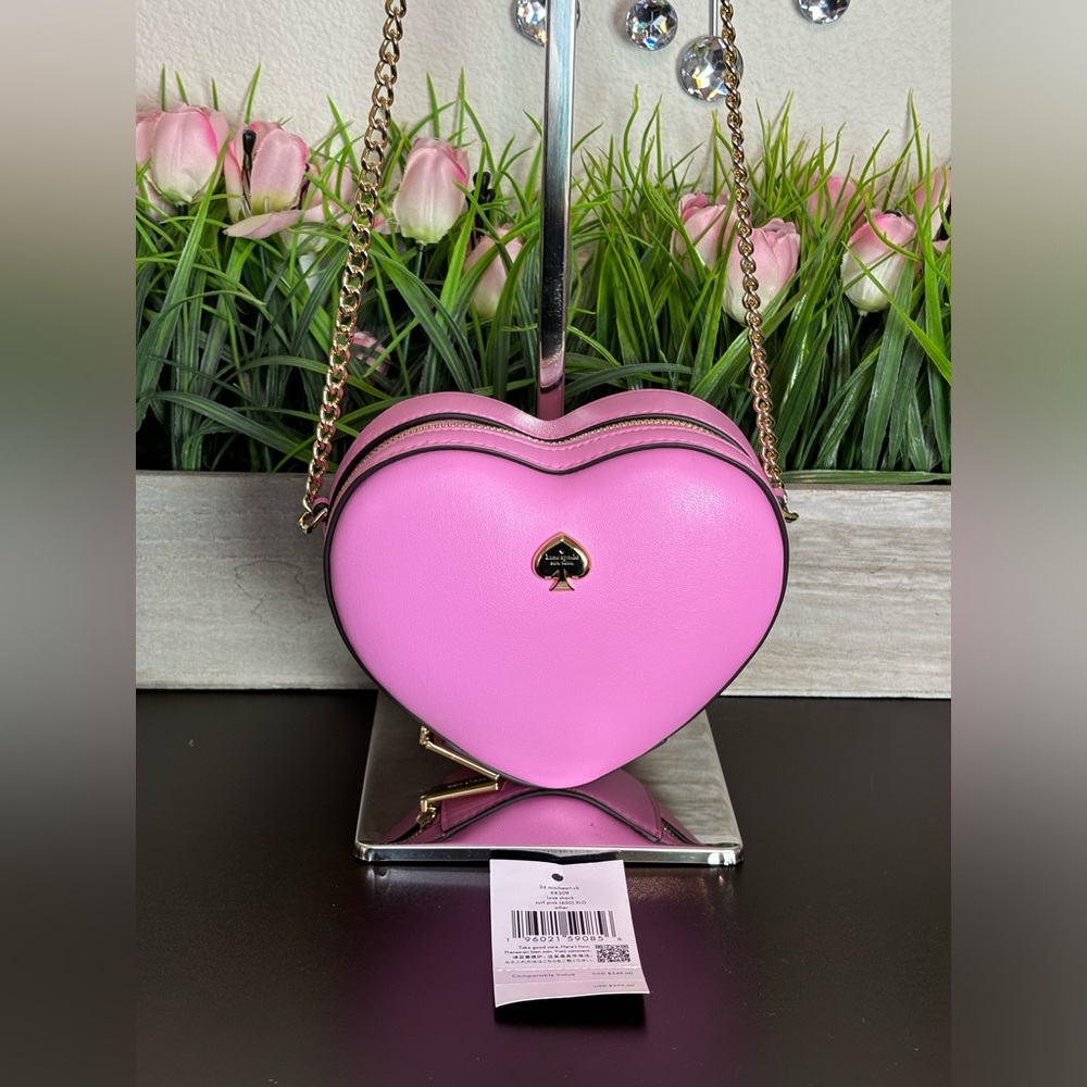 Kate Spade NWT Pink Heart Crossbody Bag limited edition
